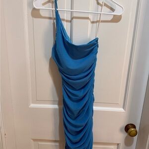 Princess Polly Jocasta Mini Dress in Turquoise (US 0)